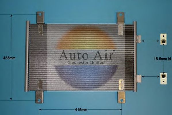 169788 AUTO AIR GLOUCESTER Condenser, air conditioning
