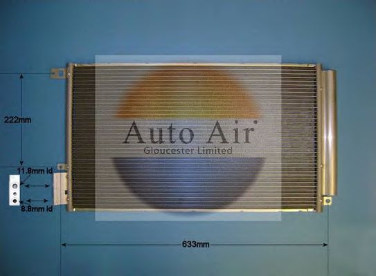 16-9801 AUTO+AIR+GLOUCESTER Condenser, air conditioning