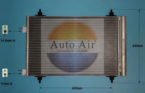 16-9919 AUTO+AIR+GLOUCESTER Air Conditioning Condenser, air conditioning
