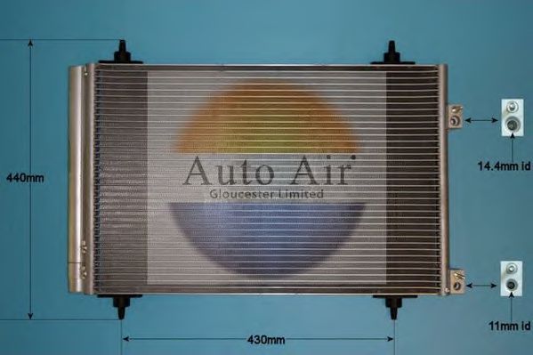 16-9928 AUTO+AIR+GLOUCESTER Air Conditioning Condenser, air conditioning