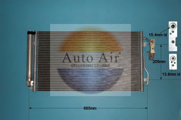 16-9948 AUTO AIR GLOUCESTER Kondensator, Klimaanlage