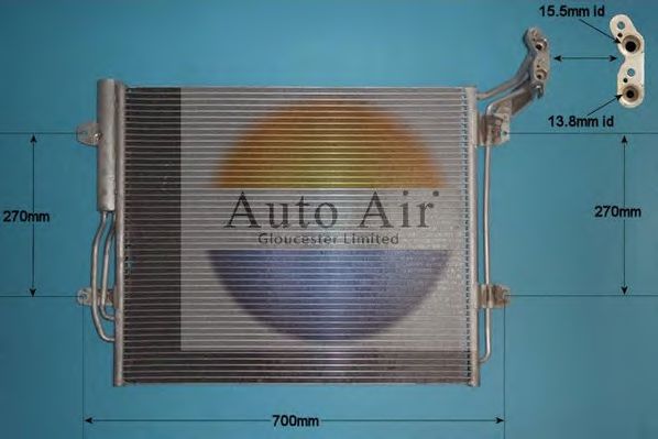 16-9977 AUTO AIR GLOUCESTER Condenser, air conditioning