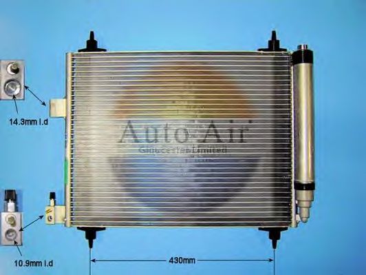 16-1982A AUTO+AIR+GLOUCESTER Air Conditioning Condenser, air conditioning