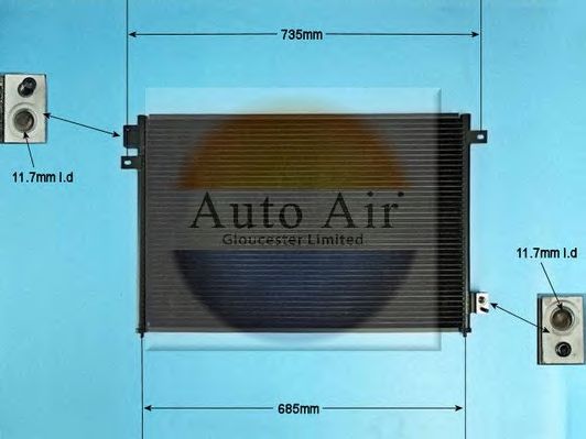 16-2046A AUTO+AIR+GLOUCESTER Condenser, air conditioning