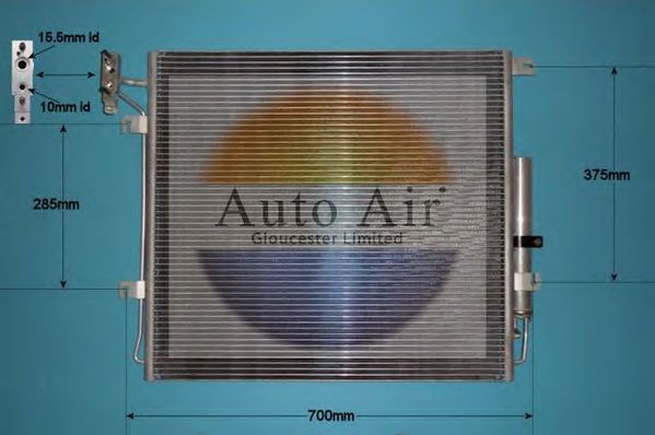 16-1108 AUTO+AIR+GLOUCESTER Air Conditioning Condenser, air conditioning