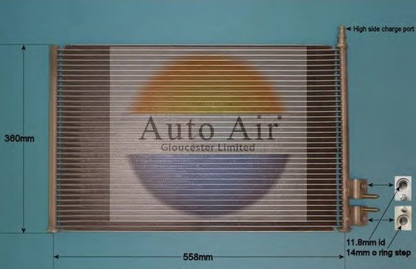 16-1338 AUTO+AIR+GLOUCESTER Condenser, air conditioning