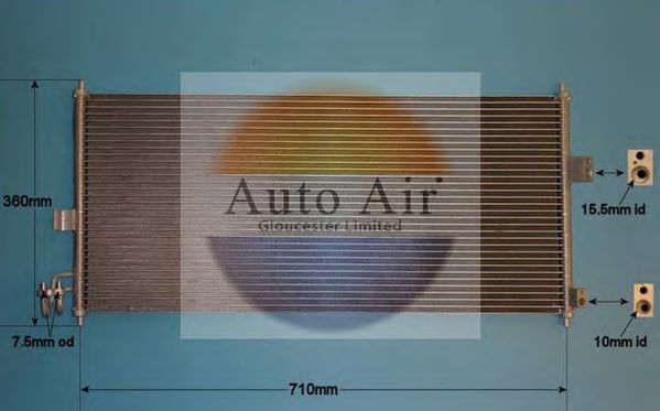 16-6204 AUTO+AIR+GLOUCESTER Condenser, air conditioning