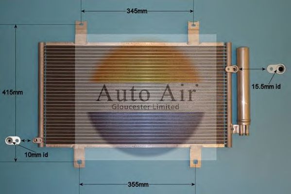 16-8899 AUTO+AIR+GLOUCESTER Condenser, air conditioning