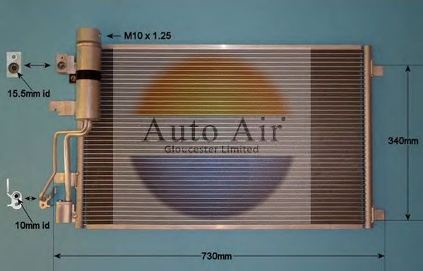 16-1343 AUTO+AIR+GLOUCESTER Condenser, air conditioning