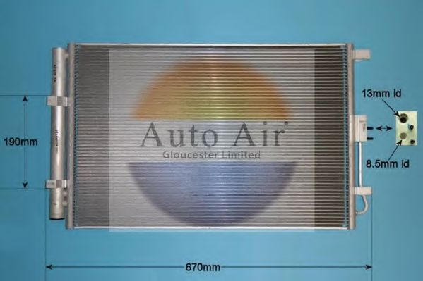 16-1429 AUTO AIR GLOUCESTER Condenser, air conditioning