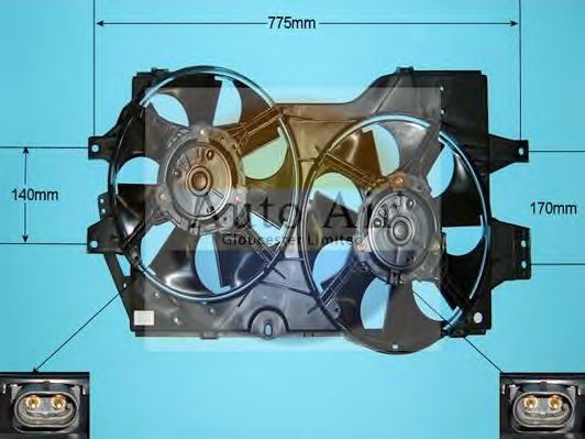 05-1122 AUTO AIR GLOUCESTER Electric Motor, radiator fan