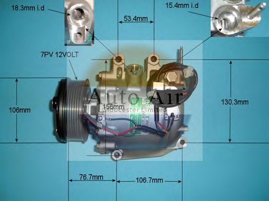 14-4992 AUTO+AIR+GLOUCESTER Air Conditioning Compressor, air conditioning