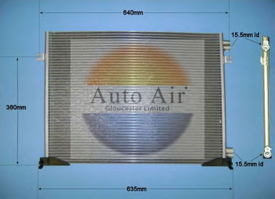 161356A AUTO AIR GLOUCESTER Condenser, air conditioning