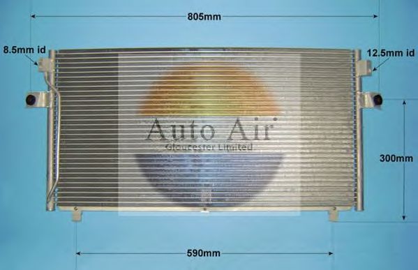 16-6206 AUTO+AIR+GLOUCESTER Air Conditioning Condenser, air conditioning