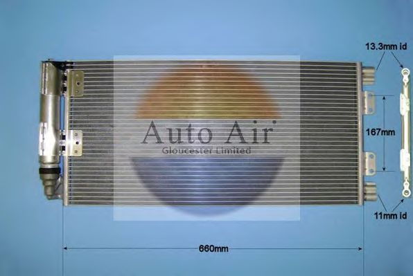 16-6588A AUTO+AIR+GLOUCESTER Air Conditioning Condenser, air conditioning