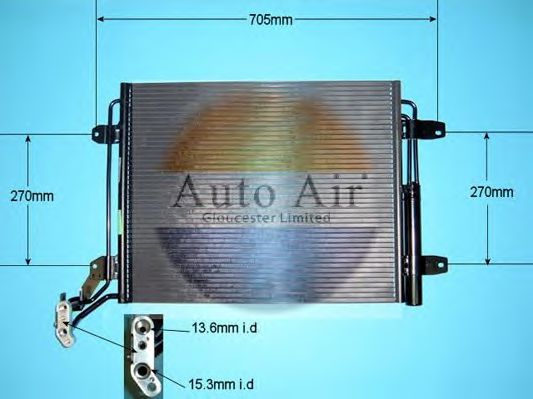 16-9938 AUTO AIR GLOUCESTER Condenser, air conditioning
