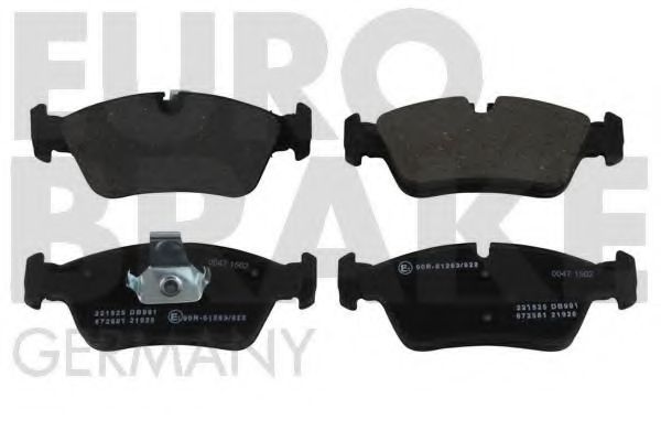 5502221525 EUROBRAKE Brake Pad Set, disc brake