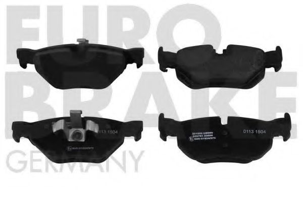 5502221532 EUROBRAKE Brake System Brake Pad Set, disc brake