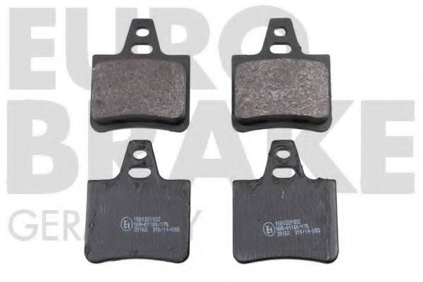 5502221932 EUROBRAKE Brake Pad Set, disc brake