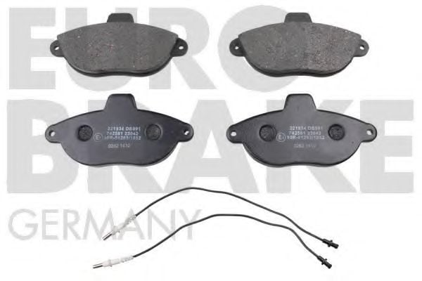 5502221934 EUROBRAKE Brake Pad Set, disc brake