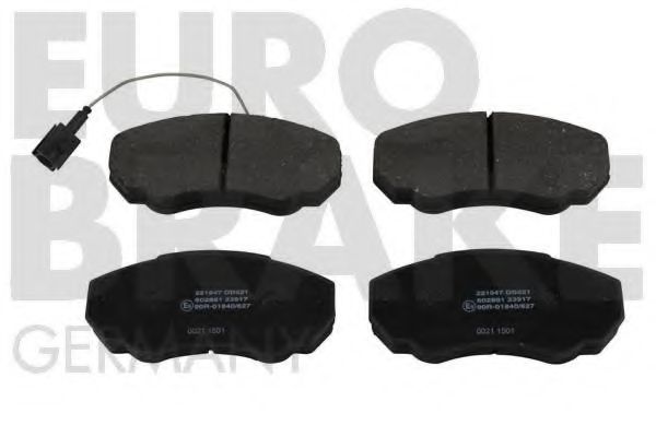 5502221947 EUROBRAKE Brake System Brake Pad Set, disc brake