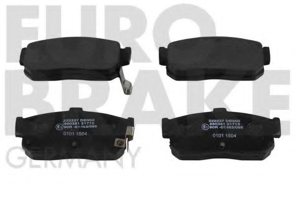 5502222237 EUROBRAKE Brake Pad Set, disc brake