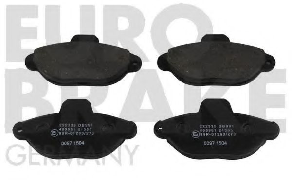 5502222335 EUROBRAKE Brake Pad Set, disc brake