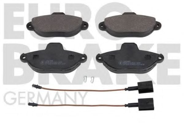 5502222385 EUROBRAKE Brake Pad Set, disc brake