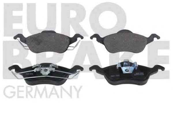 5502222551 EUROBRAKE Brake System Brake Pad Set, disc brake