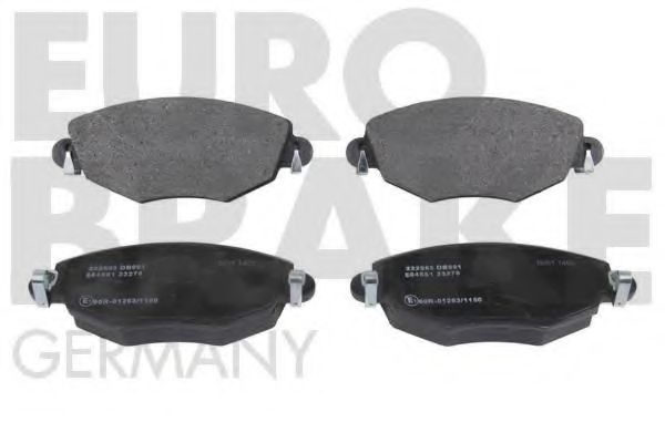 5502222553 EUROBRAKE Brake Pad Set, disc brake