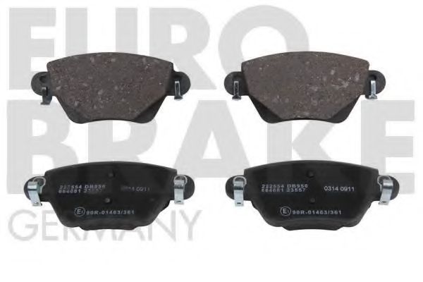 5502222554 EUROBRAKE Brake Pad Set, disc brake