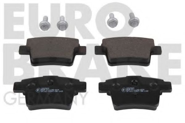 5502222563 EUROBRAKE Brake Pad Set, disc brake