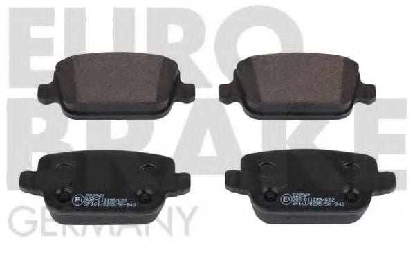 5502222567 EUROBRAKE Brake Pad Set, disc brake