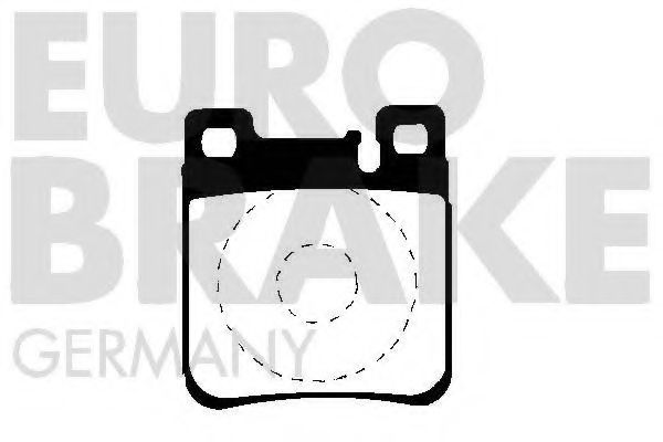 5502223323 EUROBRAKE Brake System Brake Pad Set, disc brake