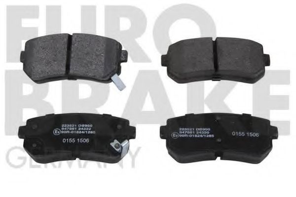 5502223521 EUROBRAKE Brake Pad Set, disc brake