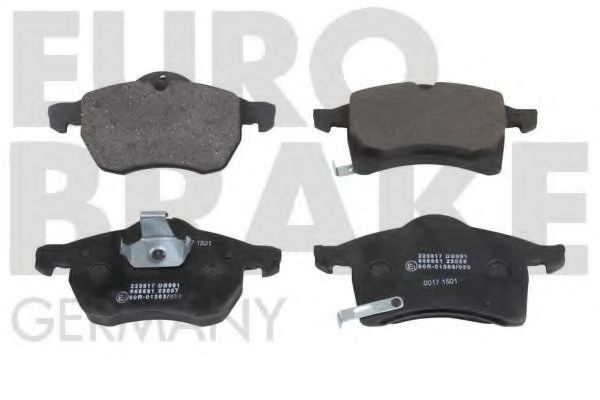 5502223617 EUROBRAKE Brake Pad Set, disc brake