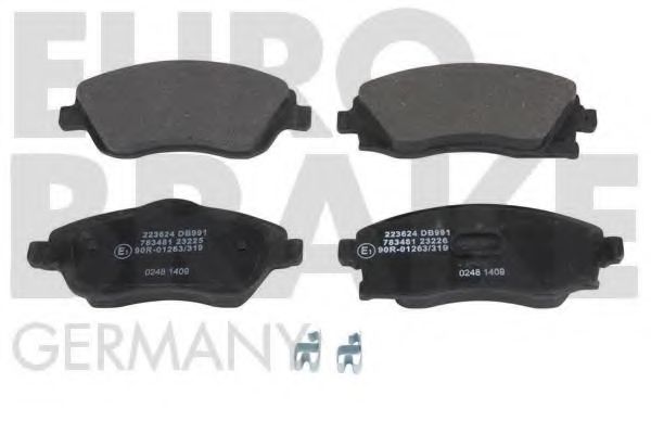 5502223624 EUROBRAKE Brake System Brake Pad Set, disc brake