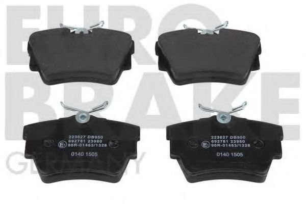 5502223627 EUROBRAKE Brake System Brake Pad Set, disc brake