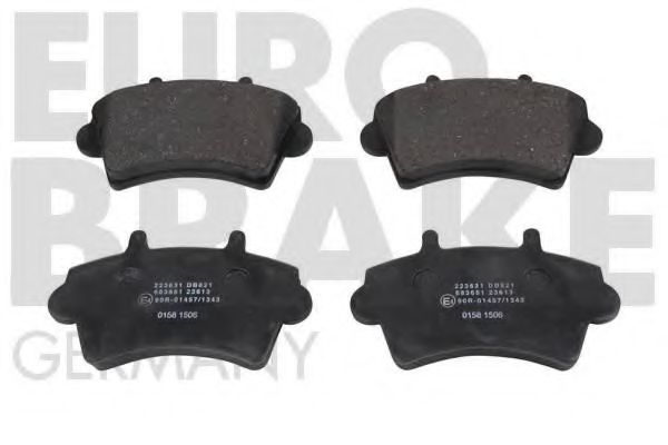 5502223631 EUROBRAKE Brake System Brake Pad Set, disc brake