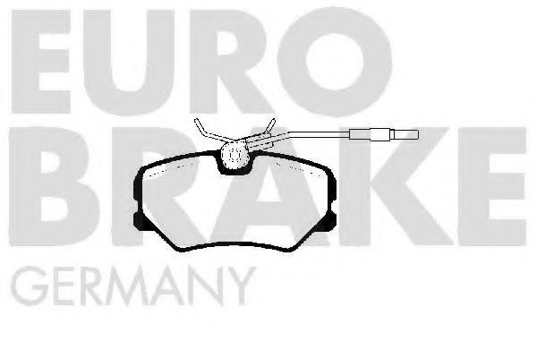 5502223715 EUROBRAKE Brake System Brake Pad Set, disc brake