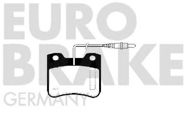5502223721 EUROBRAKE Brake System Brake Pad Set, disc brake
