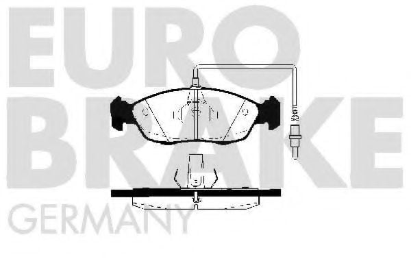5502223726 EUROBRAKE Brake Pad Set, disc brake