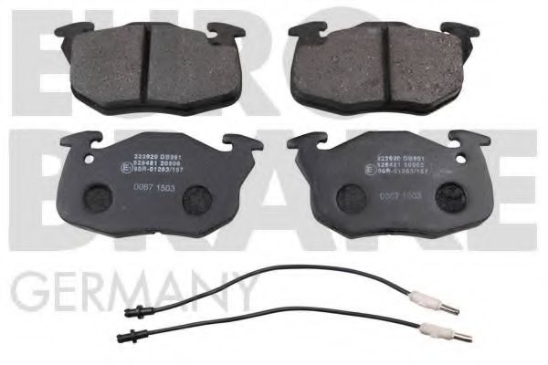 5502223920 EUROBRAKE Brake System Brake Pad Set, disc brake