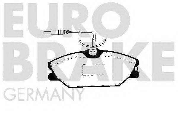 5502223925 EUROBRAKE Brake System Brake Pad Set, disc brake