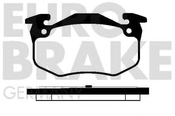 5502223928 EUROBRAKE Brake Pad Set, disc brake