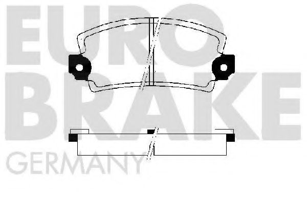 5502223932 EUROBRAKE Brake System Brake Pad Set, disc brake
