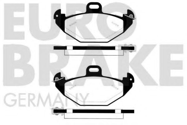 5502223942 EUROBRAKE Brake Pad Set, disc brake