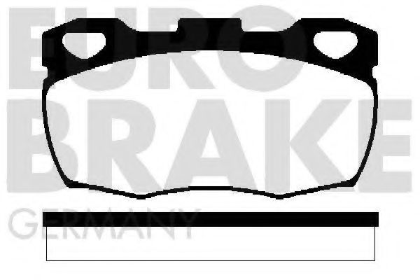 5502224018 EUROBRAKE Brake System Brake Pad Set, disc brake