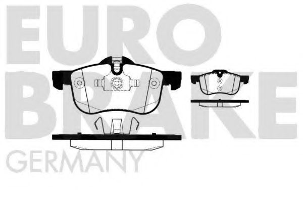 5502224019 EUROBRAKE Brake System Brake Pad Set, disc brake