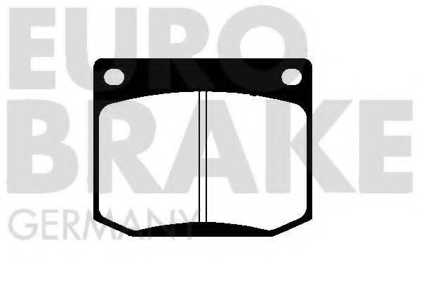 5502224102 EUROBRAKE Brake System Brake Pad Set, disc brake